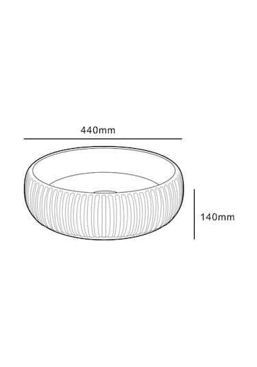 Lena - Tezgah Üstü Porselen Lavabo Siyah Outlet - E-4161s- Diğer