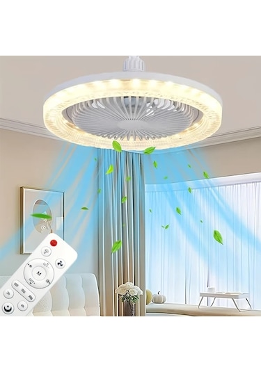 Dashanshop Xbate 2si 1 Arada Cok Fonksiyonlu Tavan Fani Isik Ve Renk Degistirme 25.4cm Beyaz Gri 50w