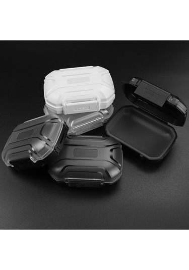 Trn Mag+ Kulaklık Saklama Kutusu Düşme Önleyici Kulaklık Aksesuarları Mühürlü Su Geçirmez Saklama Kutusu - Şeffaf Beyaz