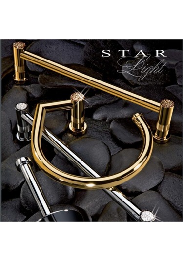 Havluluk Starlight Lisa Kristal / Altın 85540o Beyaz