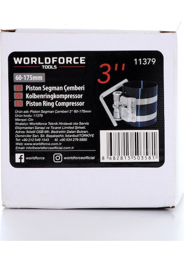 Worldforce 3" 60-175 MM Piston Segman Çemberi Profesyonel