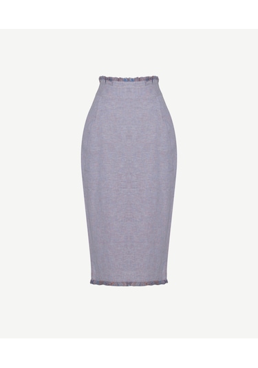 Yargıcı Düz Normal Bel Etek 26yket4006x 039 Pembe