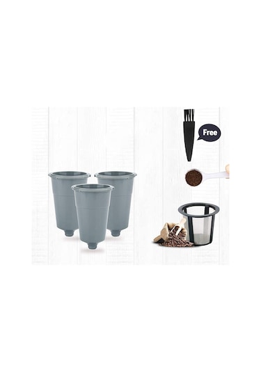 Keurig 1.0 Brewers İçin Yeniden Kullanılabilir K Bardak Kahve Filtreleri Kahve Kaşığı Fırçası İle B30 B40 B50 B60 B70 K500, K400, K300, K200