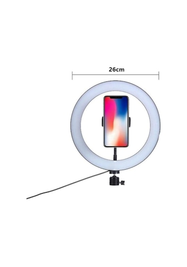 Ring Fill Light 24 W 5500 K Led Halka Işık + 180 CM Tripod