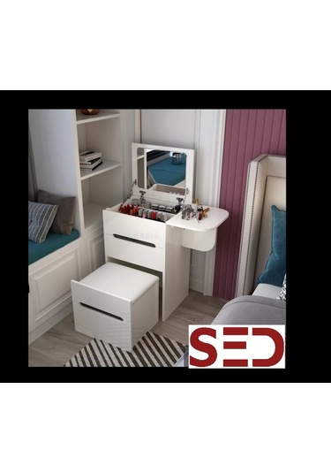 Showroomistanbul Sed Mobilya Makyaj Masası Tuvalet Ve Puf 5 Showroomistanbul Sed Mobilya Makyaj Masası Tuvalet Ve Puf 5