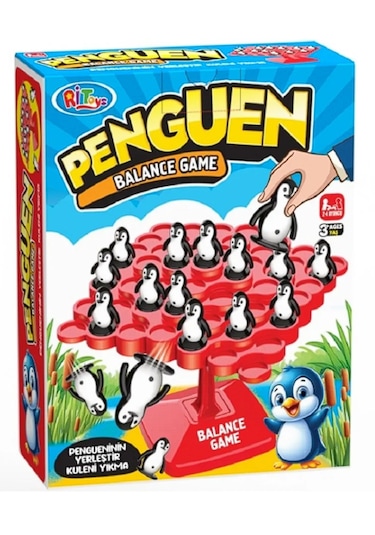 Penguen Balance Denge Oyunu Eğitici Eğlenceli Aile Arkadaş Çocuk