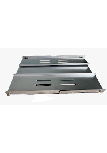 Despina Home Katlanabilir Krom Izgaralı Galvaniz Mangal Çantalı 0.60mm Kalın Gümüş