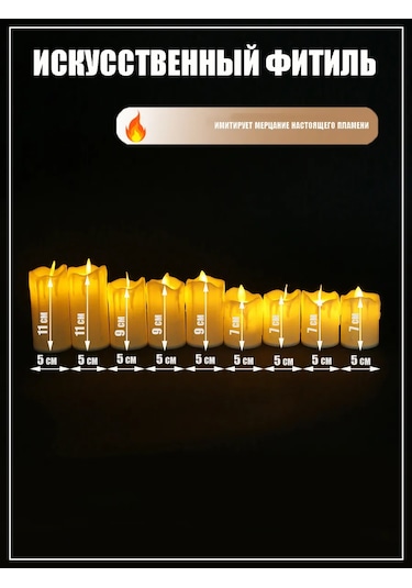 Amıkon 3'lü Led Şamdan Seti 189201319 Sütlü