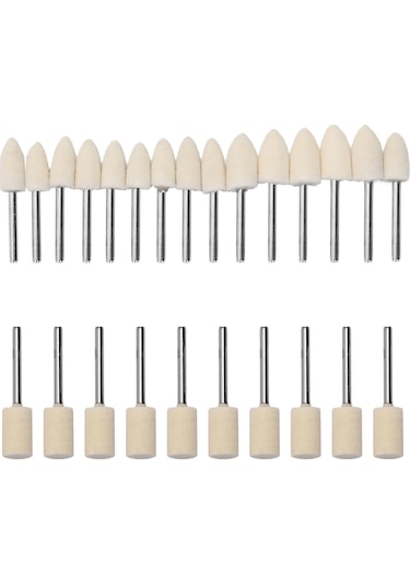 Geeksen 129 Parça Yün Cila Tekerlek Seti - Metal Ve Ahşap Parlatma, Taşlama Aksesuarları