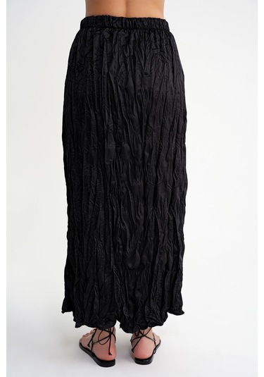 4623 Kadın Kraşlı Düz Saten Etek Siyah Siyah 4623 Kadın Kraşlı Düz Saten Etek Siyah Siyah