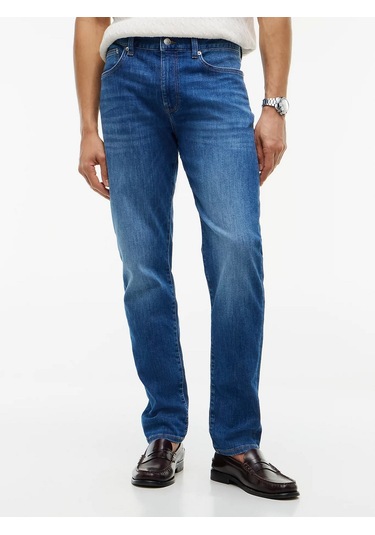 Tommy Hilfiger Mw0mw42316 Slim Bleecker Jax Erkek Denim Pantolon Mavi