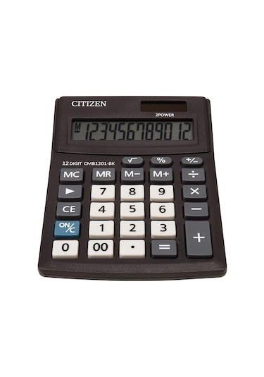 Citizen CDB1201-BK Masa Tipi Büyük 12 Hane Hesap Makinesi