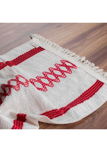 Dolce Casa Masa İçin Dekoratif Yastık Örtü, 35x145 316858346 Kırmızı