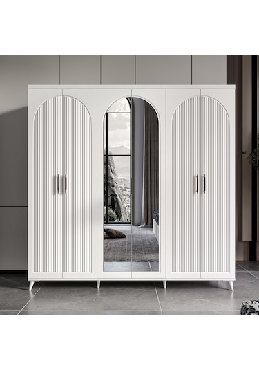 Oslo 6 Kapaklı Komple Mdf Yatak Odası Takımı