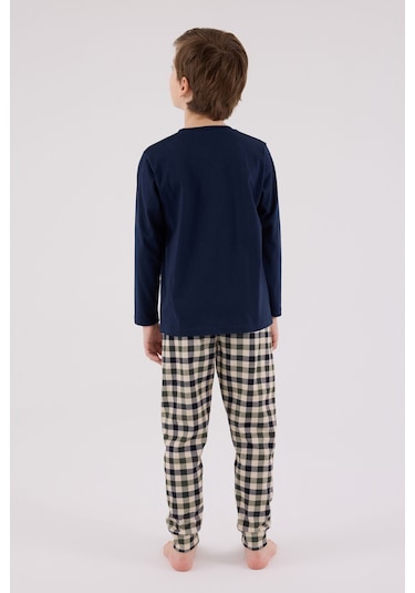 Arnetta Erkek Çocuk Lacivert Pijama Takımı Ar3511-c-v1