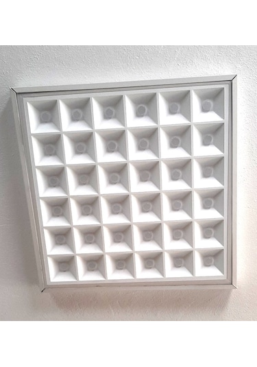 2 Adet 90 Watt 60x60 Panel Led Mercekli 36 Gözlü Özel Ürün Beyaz