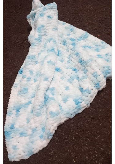 Puffy Erkek Bebek Battaniyesi - Mavi