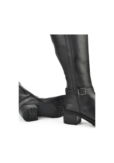 Ziya, Kadın Hakiki Deri Çizme 15319z8006 Siyah 15319z8006 000 Siyah