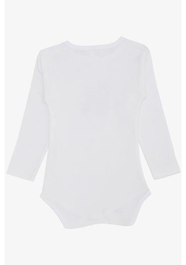 Breeze Erkek Bebek Çıtçıtlı Zıbın Body Şoför Timsahcık Baskılı 9 Ay-3 Yaş, Ekru Ekru