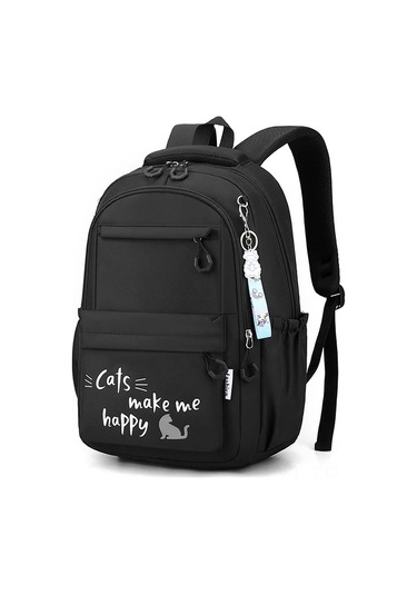 Youtek Siyah Nylon Sırt Çantası - 20-35l, Bilgisayar/evrak Cebi, Fermuar Açma, Yükü Azaltır, Nefes Alabilir, Üniversite/seyahat/ofis Kullanıma Uygun Diğer