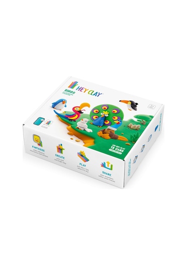 Hey Clay Hava İle Kuruyan Kil 15'li Kutu - Kuşlar