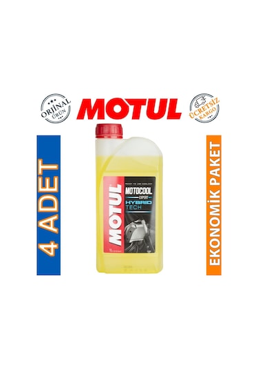 Motul Motocool Expert -37 Derecec 1 Lt - Motosiklet Sarı Antifriz 4 A