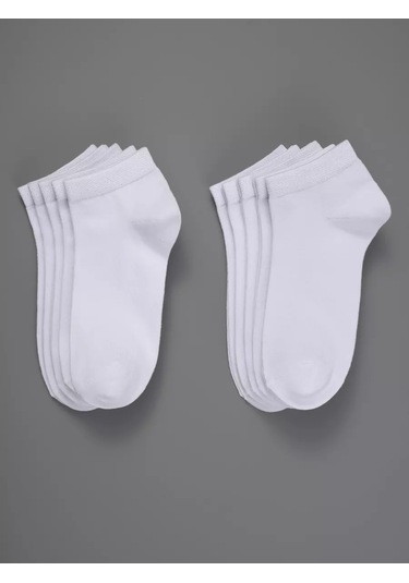 Responce Kısa Klasik Çorap Seti 10 Çift 68777005 Beyaz