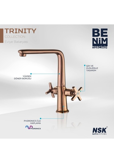 Nsk Trinity Eviye Bataryası  Altın
