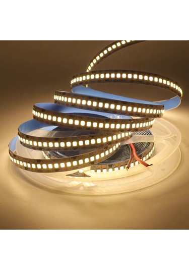 12 Volt 2835 Smd 240 Led 10mm 3000k Günışığı İç Mekan 5 Metre Şerit Led ...