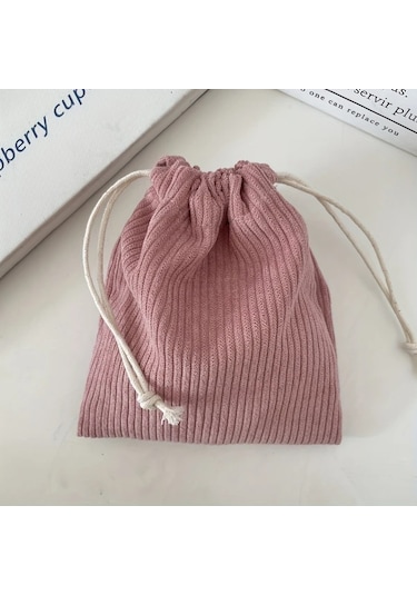 Elmpaly Siyah 3 Adet Kadife Drawstring Saklama Çantası Seyahat Kozmetik Düzenleyici Siyah