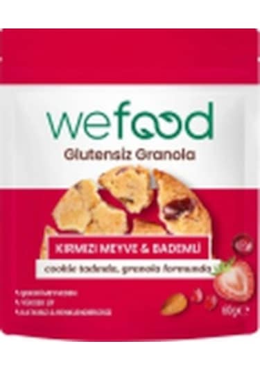 Glutensiz Granola Kırmızı Meyve &amp Badem 60 Gr