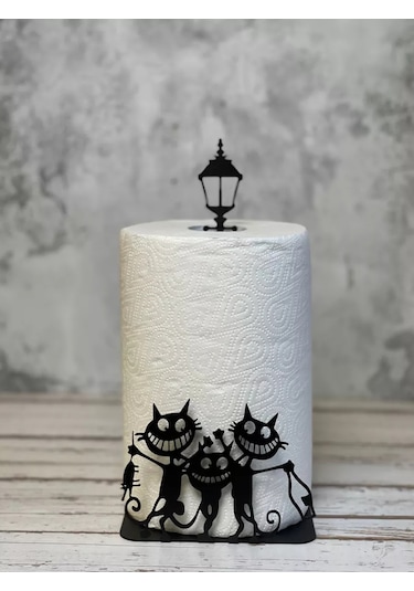 Goodloftfamily Mutfak İçin Masaüstü Kağıt Havlu Tutucu 195614073 Siyah