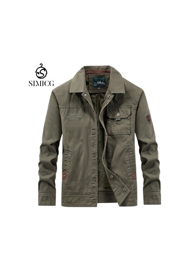 Şık, Rahat, Bol Kesimli, Büyük Beden, Hafif Erkek Ceketi Yeşil