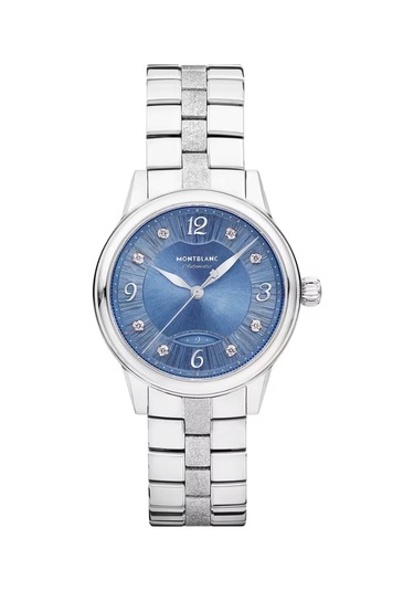 Montblanc Boheme Automatic Date 30 Mm Otomatik Saat 134341 Mavi