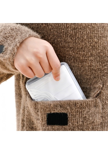 Gajeena "pratik Maske Saklama Kutusu - Pp Malzeme, Su Geçirmez, 3 Boyut Seçenekli, Taşınabilir" Şeffaf