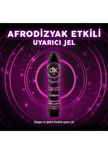 Okey Nirvana Uyarıcı Jel 100 ML + Okey Zero Kayganlaştırıcı Jel 100 ML