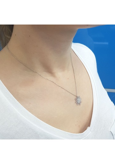 Lova Pırlanta Büyük Kar Tanesi Kolye - 2040167