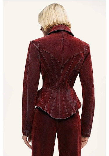 N26kd5322 Nocturne Ceket Bordo