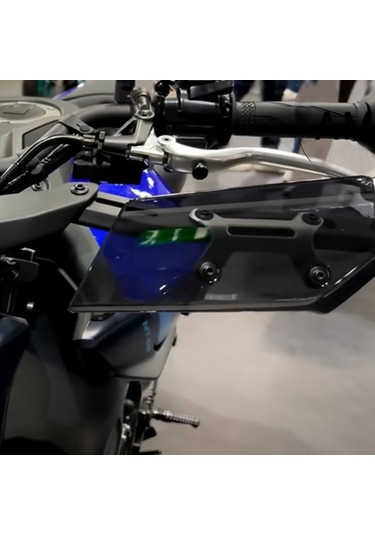 Xiyyadms Yamaha Mt09 Mt-09 Sp 2024 İçin Pratik Motosiklet Eldiven Koruyucu, Abs Malzeme, Şeffaf Gri Renk, 1 Çift