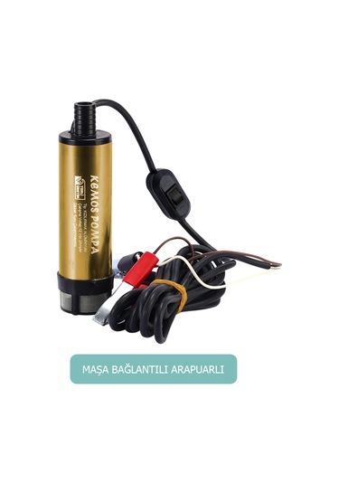 Kızılırmak 12 Volt Alüminyum Dalgıç Tipi Sıvı Aktarma Pompası Filtreli (Arapuarlı)