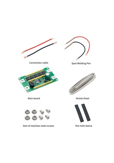 Vkemall 12v Otomatik 18650 Li-pil Kaynak Makinesi Kontrol Kartı - Tam Diy Aksesuar Seti Metal Mos Çekirdek, Yeşil