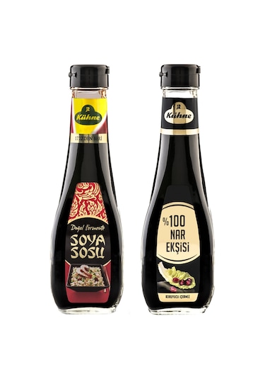 Kühne %100 Nar Ekşisi Ve Soya Sosu 250 Ml Cam 2 Li Set