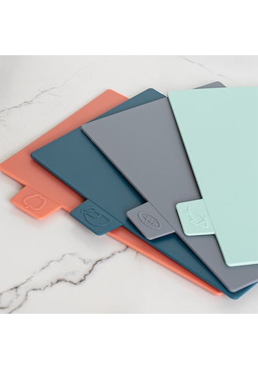 Porsima 1163 Antrasit Asıa 4'lü Kesme Tahtası Kesme Tahta Seti