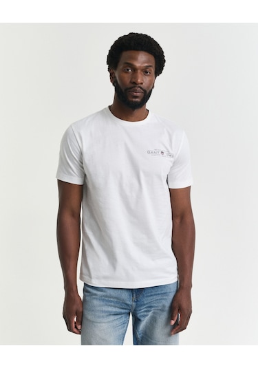Gant Erkek T-shırt 2044017-113 Beyaz