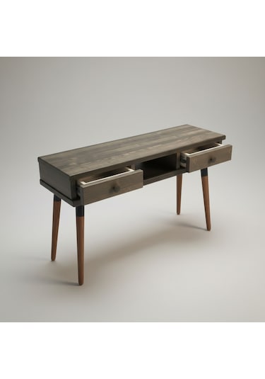 Mobenta Modest Entry Masif Ahşap Dresuar, 2 Çekmece & 1 Bölme - 120 Cm, Cv Ceviz