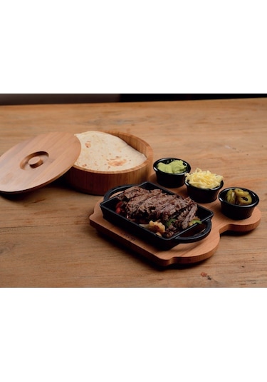 Lava Dikdörtgen Tava 12 x 15 Ahşap Altlıklı