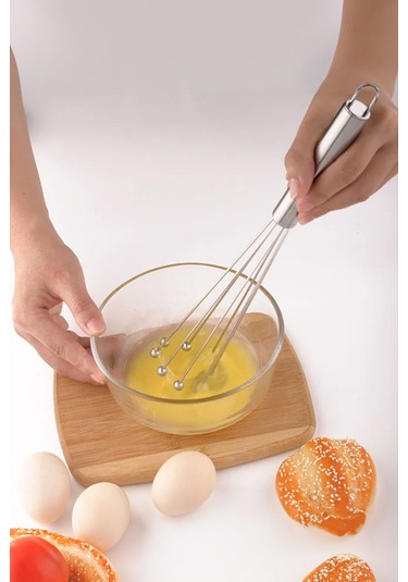 Paslanmaz Çelik Tel Çırpıcı Yumurtalık Sos Krema Çırpıcı Sos Karıştırıcı Çelik