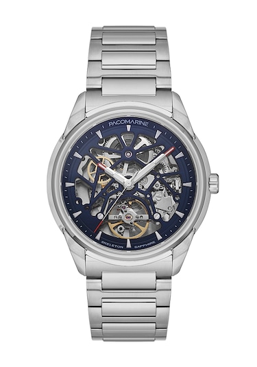 Pacomarine Pm.22156.02 Skeleton Otomatik Erkek Kol Saati Gümüş