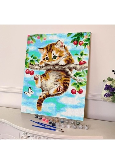 Sayılarla Boyama Seti 40 X 50 Cm Tuval Şasesine Gerili Yaramaz Y
