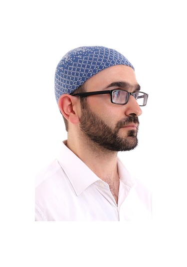 Kışlık Yün Takke - Mavi (554322612)